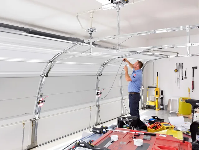 Garage door cable repair service by Bellingham Garage Door Repair in Bellingham