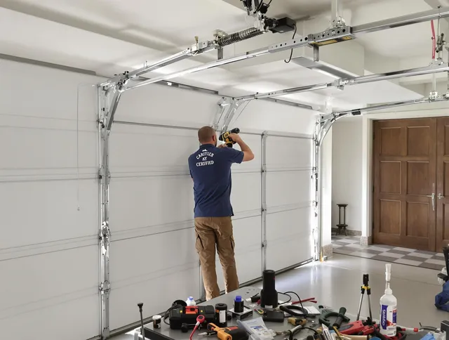 Bellingham Garage Door Repair certified technician performing precision garage door repair in Bellingham